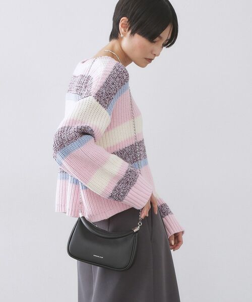 OPAQUE.CLIP / オペーク ドット クリップ ショルダーバッグ | 【2WAY】ボールチェーンミニショルダー（ブラック(019)）