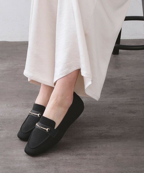 OPAQUE.CLIP / オペーク ドット クリップ フラットシューズ | スクエアトゥニットローファー | 詳細6