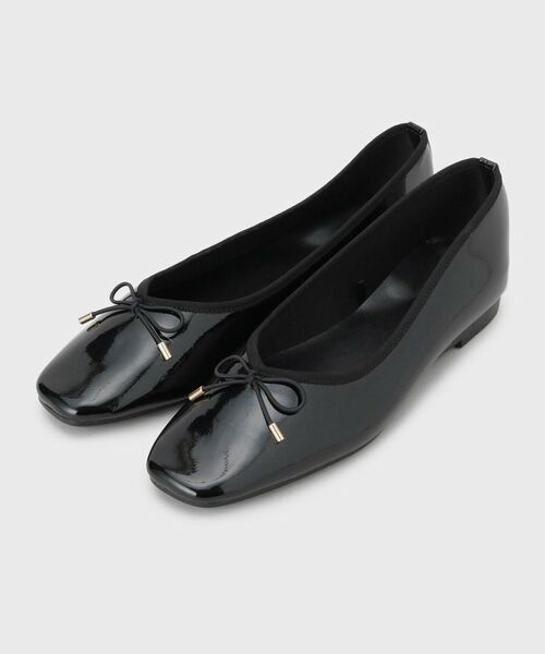 OPAQUE.CLIP / オペーク ドット クリップ パンプス | 新色追加！【定番】名品フラットバレエシューズ（ブラック(019)）