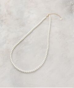 ガラスパールロングネックレス