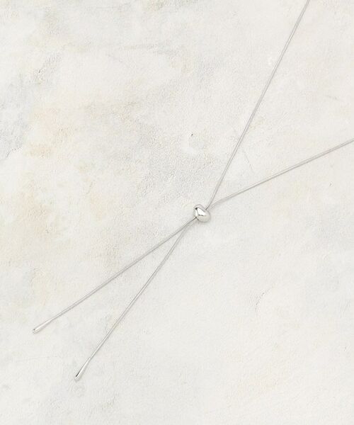 OPAQUE.CLIP / オペーク ドット クリップ ネックレス・ペンダント・チョーカー | ミニビーンズスライドネックレス（シルバー(006)）