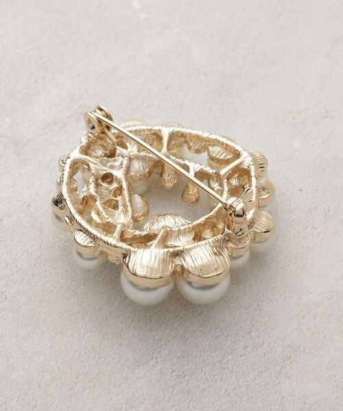 OPAQUE.CLIP / オペーク ドット クリップ ブローチ・コサージュ | フェイクパール×ビジュー ラウンドブローチ | 詳細2