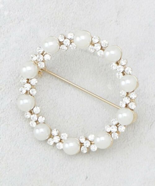 OPAQUE.CLIP / オペーク ドット クリップ ブローチ・コサージュ | フェイクパール／ビジューサークルブローチ | 詳細1