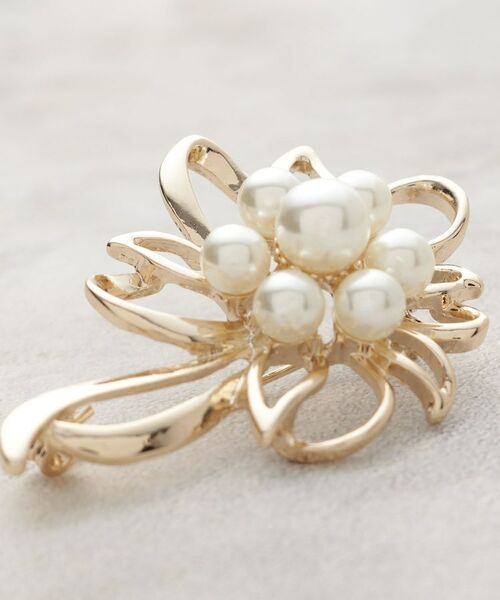 OPAQUE.CLIP / オペーク ドット クリップ ブローチ・コサージュ | メタルフラワーフェイクパールブローチ | 詳細3