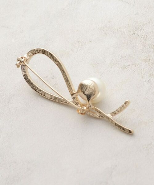 OPAQUE.CLIP / オペーク ドット クリップ ブローチ・コサージュ | ノットデザインフェイクパールメタルブローチ | 詳細2