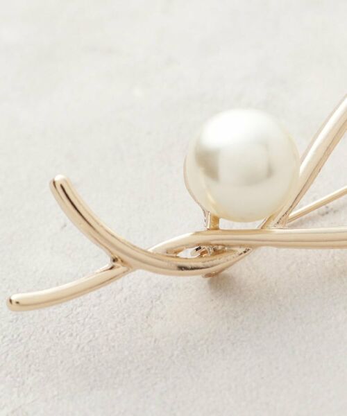 OPAQUE.CLIP / オペーク ドット クリップ ブローチ・コサージュ | ノットデザインフェイクパールメタルブローチ | 詳細3