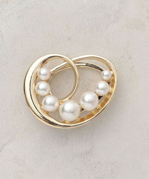 OPAQUE.CLIP / オペーク ドット クリップ ブローチ・コサージュ | 【マグネット】フェイクパール×メタルブローチ | 詳細1