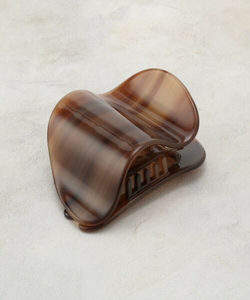 OPAQUE.CLIP / オペーク ドット クリップ ヘアアクセサリー | マーブルヘアクリップ（ブラウン(043)）