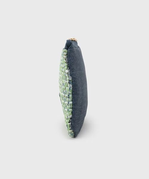 OPAQUE.CLIP / オペーク ドット クリップ ポーチ | ツイードコンビスクエアポーチ | 詳細2