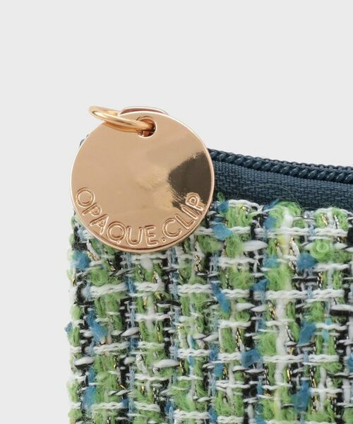 OPAQUE.CLIP / オペーク ドット クリップ ポーチ | ツイードコンビスクエアポーチ | 詳細5