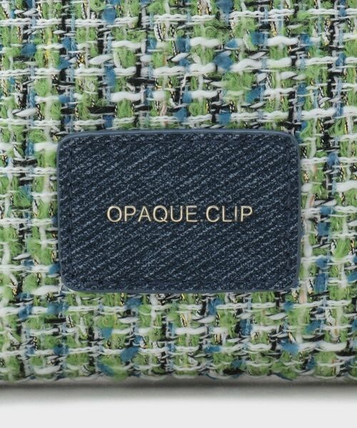 OPAQUE.CLIP / オペーク ドット クリップ ポーチ | ツイードコンビスクエアポーチ | 詳細6