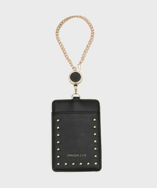 OPAQUE.CLIP / オペーク ドット クリップ その他小物 | 【リール付】スタッズデザインパスケース（ブラック(019)）