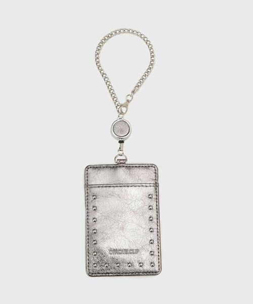 OPAQUE.CLIP / オペーク ドット クリップ その他小物 | 【リール付】スタッズデザインパスケース（ブラックシルバー(109)）
