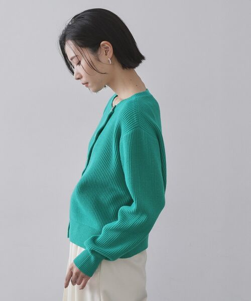 OPAQUE.CLIP / オペーク ドット クリップ カーディガン・ボレロ | アシンメトリーボタンカーデ【洗濯機OK】 | 詳細14