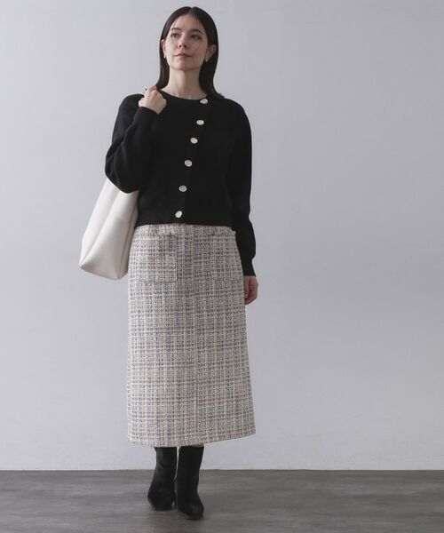 OPAQUE.CLIP / オペーク ドット クリップ カーディガン・ボレロ | アシンメトリーボタンカーデ【洗濯機OK】 | 詳細2