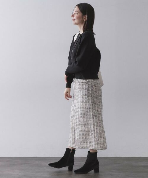 OPAQUE.CLIP / オペーク ドット クリップ カーディガン・ボレロ | アシンメトリーボタンカーデ【洗濯機OK】 | 詳細3