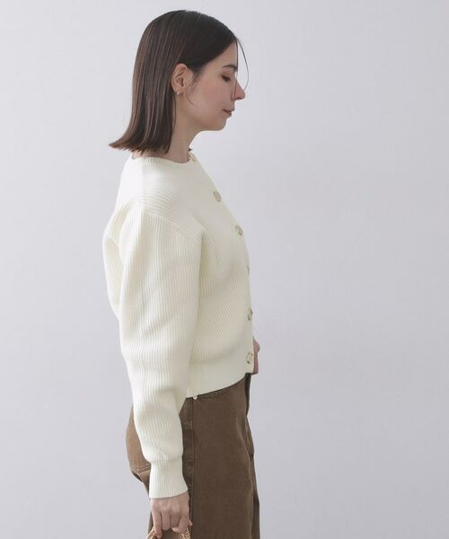 OPAQUE.CLIP / オペーク ドット クリップ カーディガン・ボレロ | アシンメトリーボタンカーデ【洗濯機OK】 | 詳細5