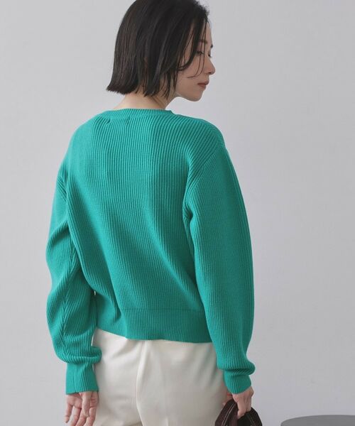 OPAQUE.CLIP / オペーク ドット クリップ カーディガン・ボレロ | アシンメトリーボタンカーデ【洗濯機OK】 | 詳細9