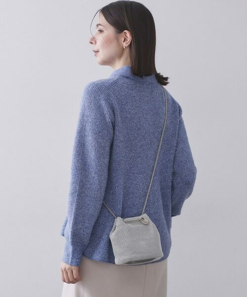 OPAQUE.CLIP / オペーク ドット クリップ ショルダーバッグ | ラインストーン調シャイニー巾着ミニショルダーバッグ【2WAY】 | 詳細1