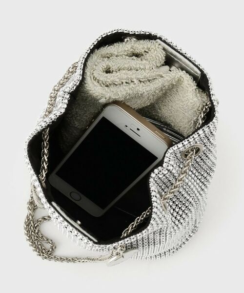 OPAQUE.CLIP / オペーク ドット クリップ ショルダーバッグ | ラインストーン調シャイニー巾着ミニショルダーバッグ【2WAY】 | 詳細10