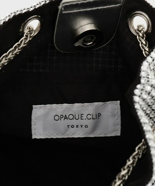 OPAQUE.CLIP / オペーク ドット クリップ ショルダーバッグ | ラインストーン調シャイニー巾着ミニショルダーバッグ【2WAY】 | 詳細12