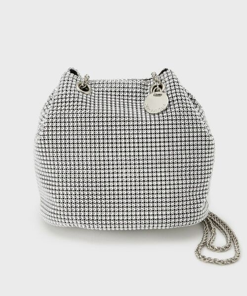 OPAQUE.CLIP / オペーク ドット クリップ ショルダーバッグ | ラインストーン調シャイニー巾着ミニショルダーバッグ【2WAY】 | 詳細3