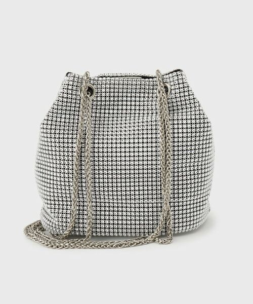 OPAQUE.CLIP / オペーク ドット クリップ ショルダーバッグ | ラインストーン調シャイニー巾着ミニショルダーバッグ【2WAY】 | 詳細5