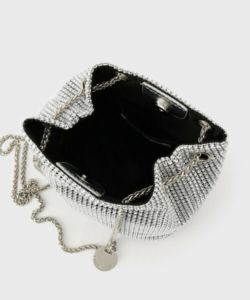 OPAQUE.CLIP / オペーク ドット クリップ ショルダーバッグ | ラインストーン調シャイニー巾着ミニショルダーバッグ【2WAY】 | 詳細9