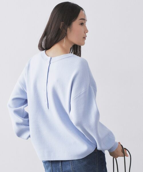 OPAQUE.CLIP / オペーク ドット クリップ ニット・セーター | ヘンリーネックニット／前後2WAY【洗濯機OK】 | 詳細16