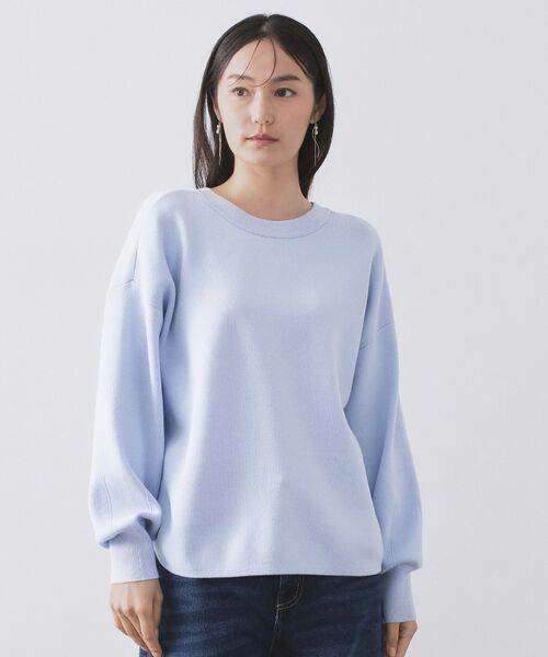 OPAQUE.CLIP / オペーク ドット クリップ ニット・セーター | ヘンリーネックニット／前後2WAY【洗濯機OK】 | 詳細28