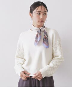 OPAQUE.CLIP / オペーク ドット クリップ ニット・セーター | ループヤーンスリーブニット【洗濯機OK】