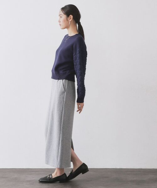 OPAQUE.CLIP / オペーク ドット クリップ ニット・セーター | ループヤーンスリーブニット【洗濯機OK】 | 詳細11