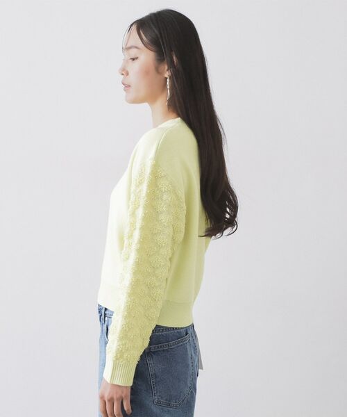 OPAQUE.CLIP / オペーク ドット クリップ ニット・セーター | ループヤーンスリーブニット【洗濯機OK】 | 詳細14