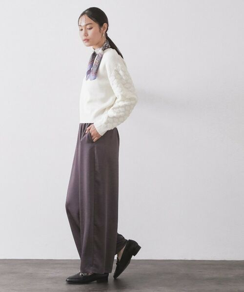 OPAQUE.CLIP / オペーク ドット クリップ ニット・セーター | ループヤーンスリーブニット【洗濯機OK】 | 詳細3