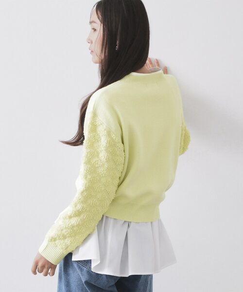 OPAQUE.CLIP / オペーク ドット クリップ ニット・セーター | ループヤーンスリーブニット【洗濯機OK】 | 詳細5