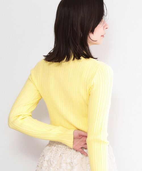 OPAQUE.CLIP / オペーク ドット クリップ ニット・セーター | ランダムリブハイネックニット【洗濯機OK】 | 詳細5