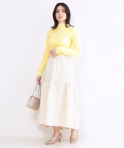 OPAQUE.CLIP / オペーク ドット クリップ ニット・セーター | ランダムリブハイネックニット【洗濯機OK】 | 詳細6