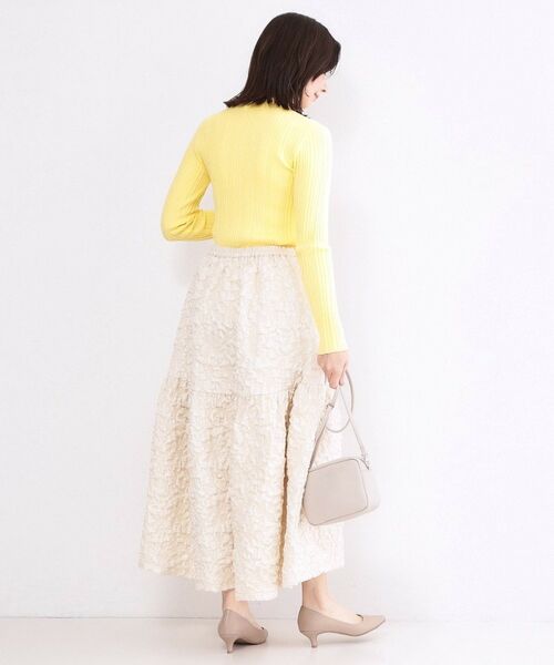 OPAQUE.CLIP / オペーク ドット クリップ ニット・セーター | ランダムリブハイネックニット【洗濯機OK】 | 詳細7