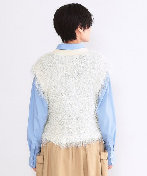 OPAQUE.CLIP / オペーク ドット クリップ ニット・セーター | フリンジニットベスト【洗濯機OK】 | 詳細11