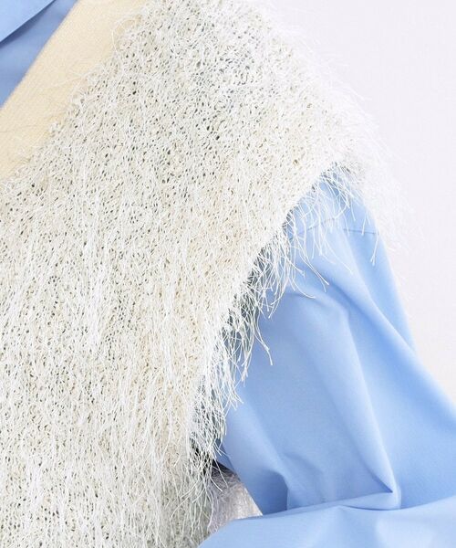 OPAQUE.CLIP / オペーク ドット クリップ ニット・セーター | フリンジニットベスト【洗濯機OK】 | 詳細13