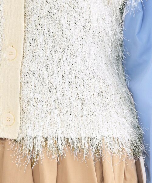 OPAQUE.CLIP / オペーク ドット クリップ ニット・セーター | フリンジニットベスト【洗濯機OK】 | 詳細14