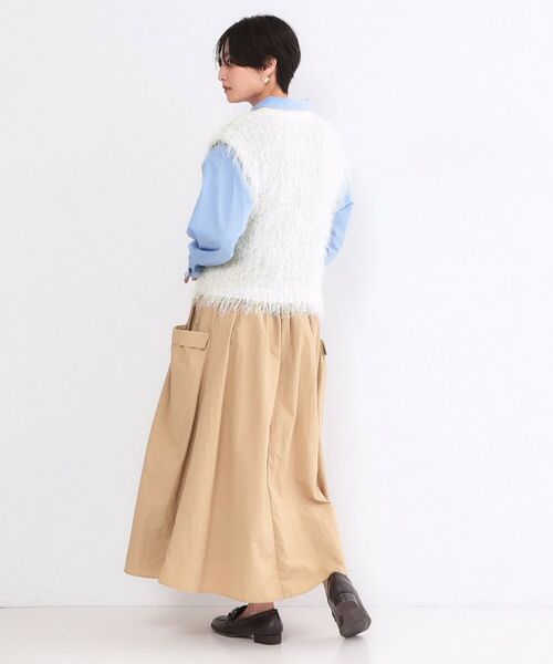 OPAQUE.CLIP / オペーク ドット クリップ ニット・セーター | フリンジニットベスト【洗濯機OK】 | 詳細3