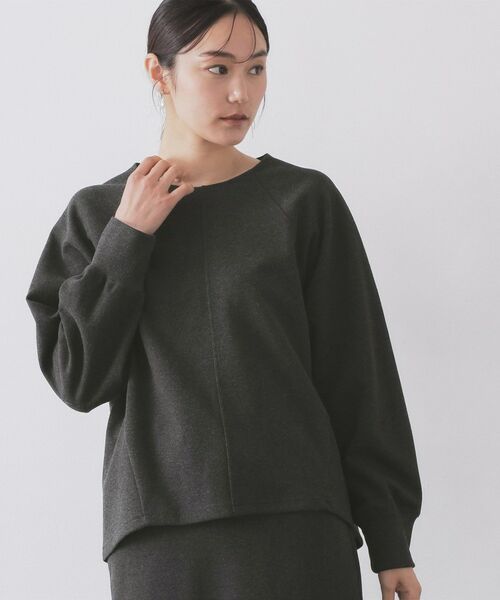 OPAQUE.CLIP / オペーク ドット クリップ カットソー | フォルムデザイントップス／セットアップ対応【洗濯機OK】（チャコールグレー(014)）