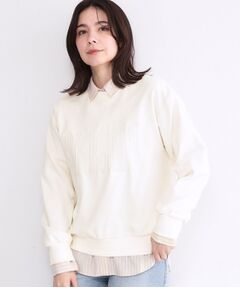 OPAQUE.CLIP / オペーク ドット クリップ カットソー | ロゴ刺繍裏毛トップス【洗濯機OK】