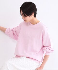 OPAQUE.CLIP / オペーク ドット クリップ カットソー | ロゴ刺繍裏毛トップス【洗濯機OK】