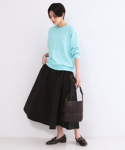 OPAQUE.CLIP / オペーク ドット クリップ カットソー | ロゴ刺繍裏毛トップス【洗濯機OK】 | 詳細10