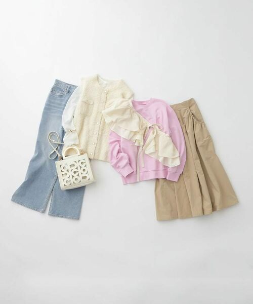 OPAQUE.CLIP / オペーク ドット クリップ カットソー | ロゴ刺繍裏毛トップス【洗濯機OK】 | 詳細19