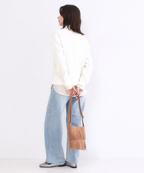 OPAQUE.CLIP / オペーク ドット クリップ カットソー | ロゴ刺繍裏毛トップス【洗濯機OK】 | 詳細3