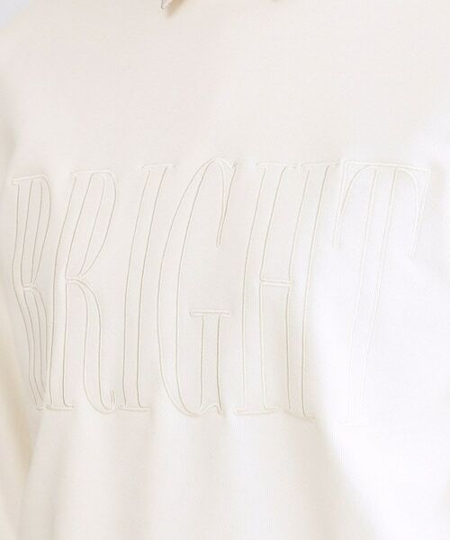 OPAQUE.CLIP / オペーク ドット クリップ カットソー | ロゴ刺繍裏毛トップス【洗濯機OK】 | 詳細4