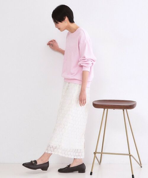 OPAQUE.CLIP / オペーク ドット クリップ カットソー | ロゴ刺繍裏毛トップス【洗濯機OK】 | 詳細7